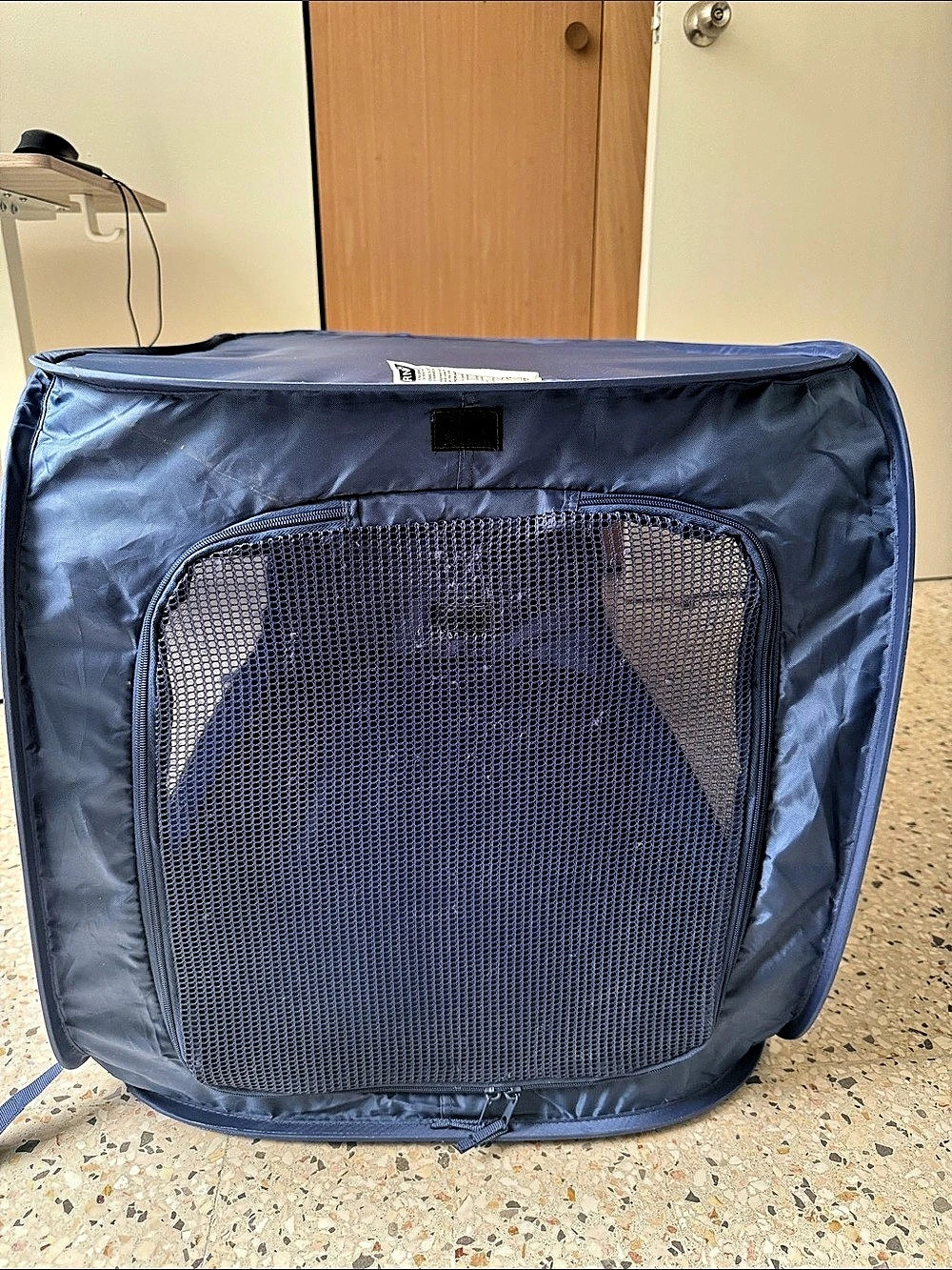 Vibrant Life Soft-Sided Pop Open Dog Kennel Blue